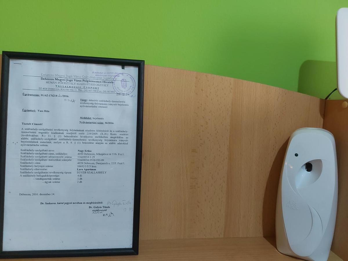 Lara Apartman Debrecen Dış mekan fotoğraf